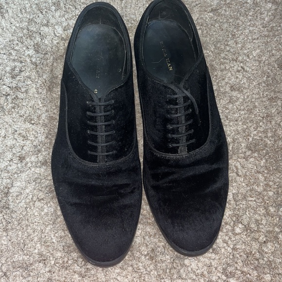 Zara Men’s Velvet Dress Shoes Black - Picture 6 of 7